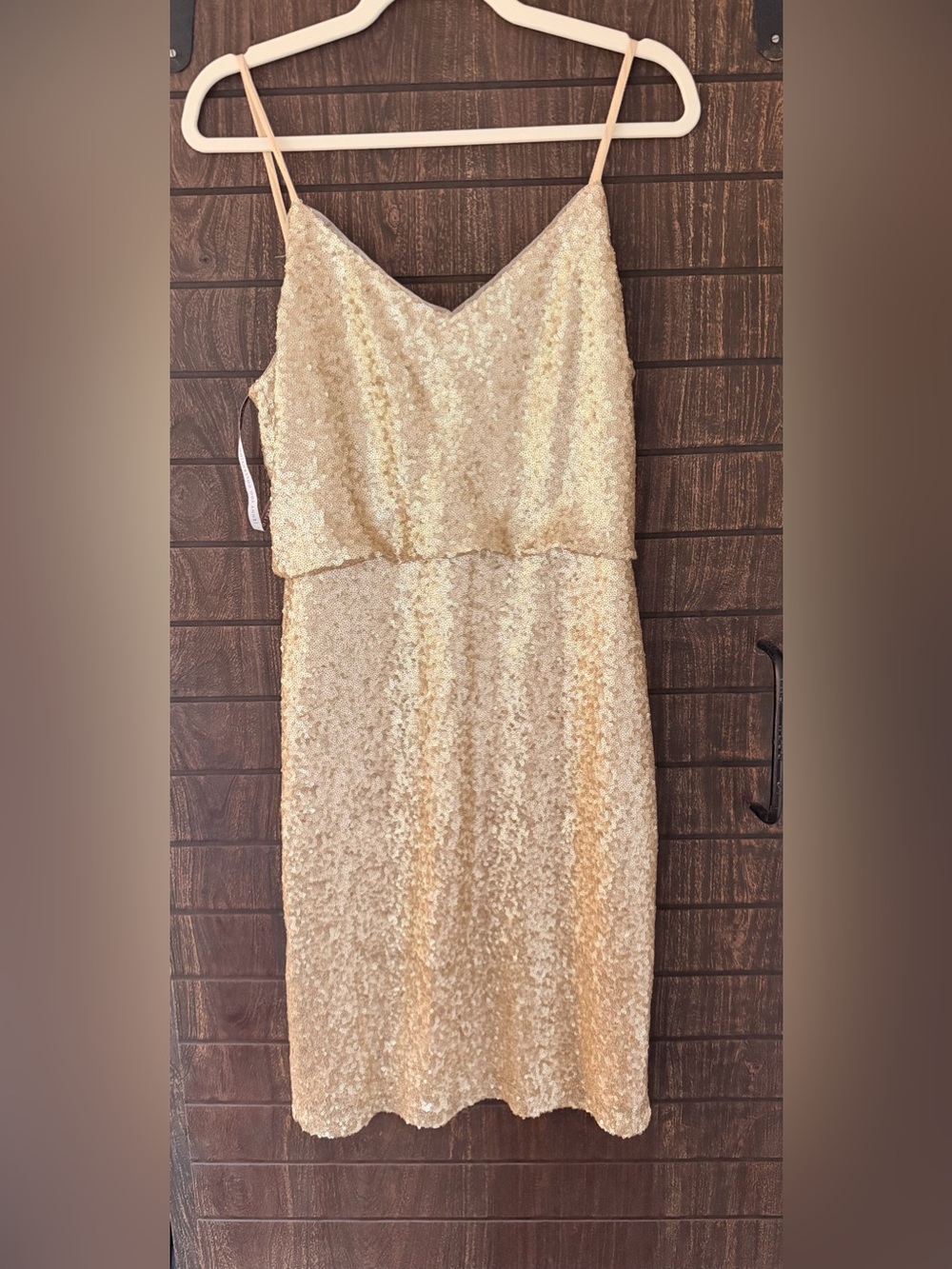 Jenny Yoo Gold Sequin Dress